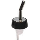 Tablecraft Plastic Whiskey Pourer with Black Collar -- 12 per case
