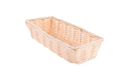 Tablecraft Rectangular Cracker Natural Woven Basket, 9 x 3.5 x 2 inch -- 12 per case.