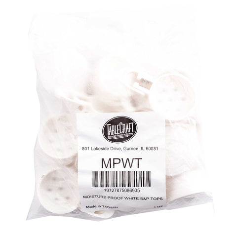 Tablecraft Moisture Proof White ABS Top Only -- 12 per case