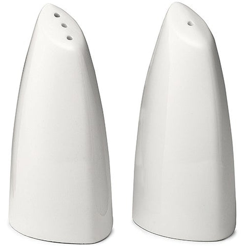 Tablecraft Porcelain Slanted Salt and Pepper Shaker, 2 Ounce -- 6 per case
