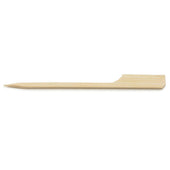Tablecraft Bamboo Paddle Pick, 3.5 inch - 100 count per pack -- 12 packs per case
