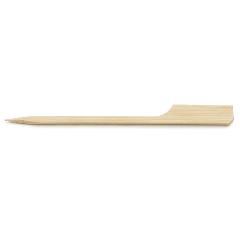 Tablecraft Bamboo Paddle Pick, 3.5 inch - 100 count per pack -- 12 packs per case
