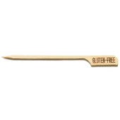 Tablecraft Bamboo Gluten Free Paddle Pick, 3.5 inch -- 12 per case