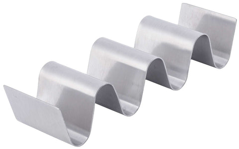Tablecraft 3-4 Taco Taxi Stainless Steel Solid Taco Server -- 12 per case