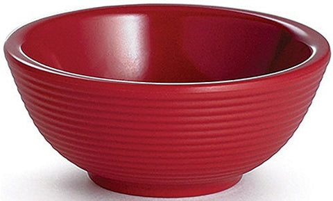 Tablecraft Melamine Red Round Ribbed Ramekin, 4 Ounce -- 12 per case