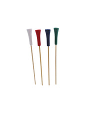 Tablecraft Bamboo Golf Tee Sport Pick, 4.5 inch - 100 count per pack -- 12 packs per case