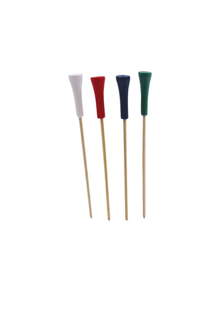 Tablecraft Bamboo Golf Tee Sport Pick, 4.5 inch - 100 count per pack -- 12 packs per case