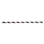 Tablecraft Unwrapped Black Striped Paper Straw, 10 inch -- 500 per case