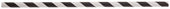 Tablecraft Black Striped Individually Wrapped Paper Straw, 7.75 inch -- 500 per case