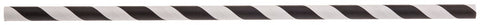 Tablecraft Black Striped Individually Wrapped Paper Straw, 7.75 inch -- 500 per case