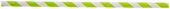 Tablecraft Green Striped Unwrapped Paper Straw, 7.75 inch -- 500 per case