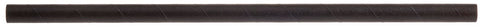 Tablecraft Black Solid Individually Wrapped Paper Straw, 10 inch -- 500 per case