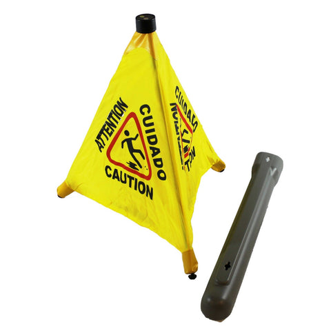 Impact Products Yellow/Black Pop Up Safety Cone, 18 inch Width x 18 inch Depth x 31 inch Height -- 24 per case.