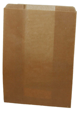 Impact Products Brown Sanitary Napkin Waxed Bag, 9 1/2 inch Length x 7 1/2 inch Width x 3 1/4 inch Height -- 250 per case.