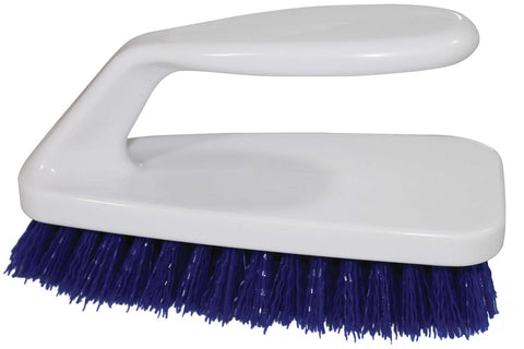 Impact Products Blue/White Plastic Iron Handle Scrub Brush, 6 1/4 inch Length -- 6 per case.