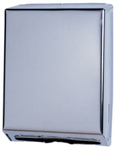 Impact Products Chrome Metal Lock Towel Dispenser, 15 3/4 inch Length x 11 inch Width x 4 1/2 inch Height -- 6 per case.