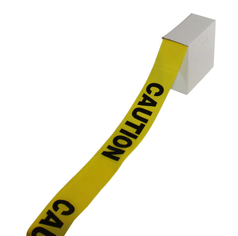 Impact Products Black/Yellow Caution Barrier Tape, 3 inch Width x 1000 feet Length -- 8 per case.