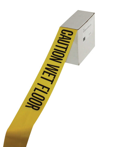 Impact Products Caution Wet Floor Barrier Tape, 3 inch Width x 1000 Feet Length -- 8 per case.