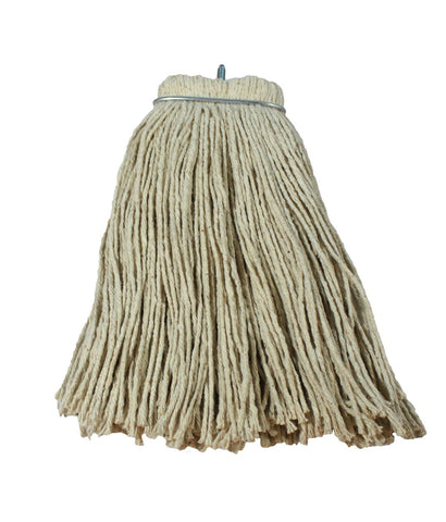 Impact Products Layflat White Regular Screw Type Cut End Cotton Wet Mop Head, 16 Ounce -- 12 per case.