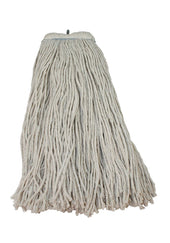 Impact Products Layflat White Regular Screw Type Cut End Blend Wet Mop Head, 24 Ounce -- 12 per case.