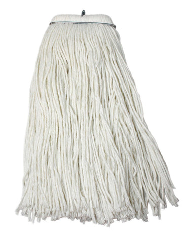 Impact Products Layflat Rayon White Screw Type Cut End Wet Mop Head, 24 Ounce -- 12 per case.