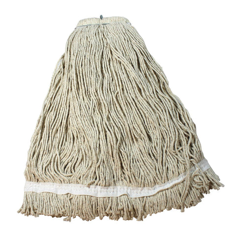 Impact Products Layflat White Regular Screw Type Cut End Cotton No Tangle Wet Mop Head, 24 Ounce -- 12 per case.
