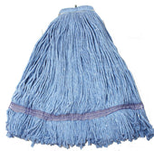 Impact Products Layflat Blue No Tangle Regular Screw Type Cut End Blend Wet Mop Head, 20 Ounce -- 12 per case.
