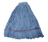 Impact Products Layflat Blue No Tangle Regular Screw Type Cut End Blend Wet Mop Head, 32 Ounce -- 12 per case.