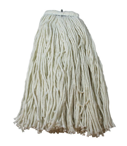 Impact Products Valumax Rayon White Regular Screw Type Cut End Wet Mop Head, 20 Ounce -- 12 per case.