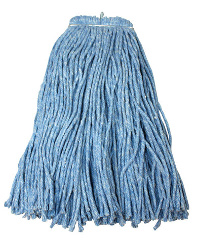Impact Products Valumax Blue Regular Screw Type Cut End Wet Mop Head, 24 Ounce -- 12 per case.