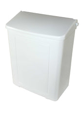 Impact Products Safe Use Plastic White Sanitary Napkin Dispenser, 8.75 inch Length x 4 inch Width x 10.75 inch Height -- 12 per case.