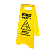 Impact Products English/Spanish Wet Floor Sign, 10 3/4 x 24 5/8 x 1 inch -- 6 per case.