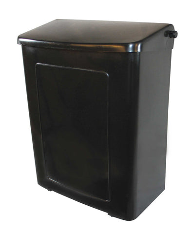 Impact Products Plastic Black Safe Use Sanitary Napkin Receptacle, 8.75 inch Length x 4.6 inch Width x 10.75 inch Height -- 4 per case.