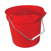 Impact Products Red Deluxe Heavy Duty Bucket, 10 Quart -- 12 per case.