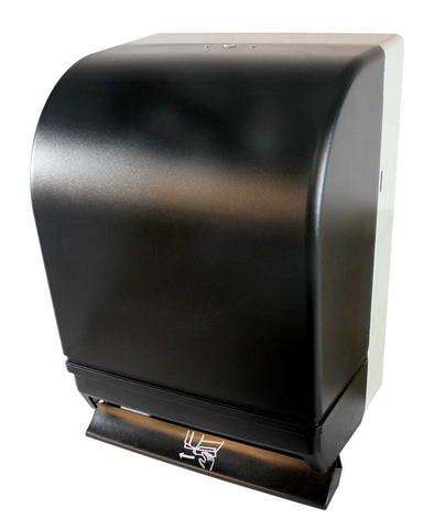 Impact Products ClearVu Gray Push Bar Roll Towel Dispenser, 15 3/4 inch Length x 10 1/2 inch Width x 8 3/4 inch Height.