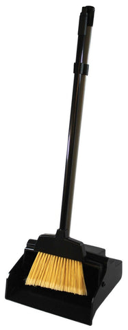 Impact Products Black Plastic Lobby Dust Pan and PVC Handle Combo Kit, 37 inch Height x 12 inch Width x 11 inch Depth.