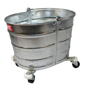 Impact Products Oval Galvanized Steel Metal Bucket, 26 Quart.