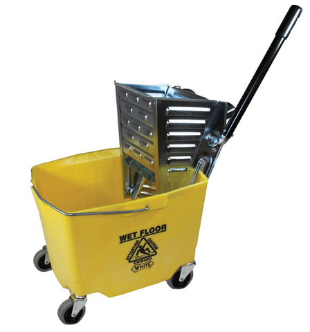 Impact Products Metal/Yellow Wringer Bucket Combo, 26 to 35 Quart.