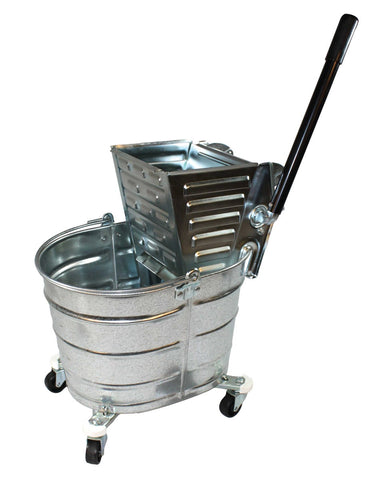 Impact Products Metal Squeeze Wringer Combo Bucket, 26 Quart.