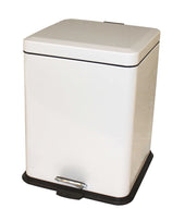 Impact Products White Small Step On Receptacle with Plastic Liner, 21 Quart.