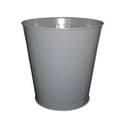 Impact Products Gray Round Metal Wastebasket, 28 Quart -- 6 per case.