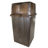 Impact Products Plastic Brown Bullet Indoor/Outdoor Receptacle, 21 Gallon.