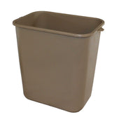 Impact Products Plastic Pinchm Beige Soft Sided Wastebasket, 28 Quart -- 12 per case.