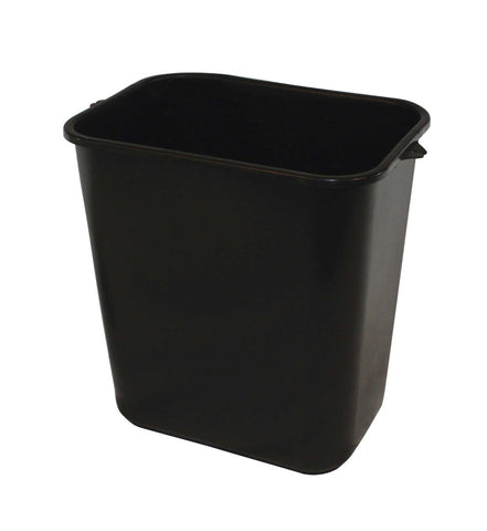 Impact Products Plastic Pinchm Black Soft Sided Wastebasket, 28 Quart -- 12 per case.