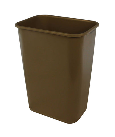 Impact Products Plastic Brown No Pinchm Rectangle Metal Wastebasket, 40 Quart -- 12 per case.