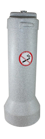Impact Products Butler Gray Granite Receptacle Smoker Disposal Unit, 9 inch Dia x 25 inch Height.
