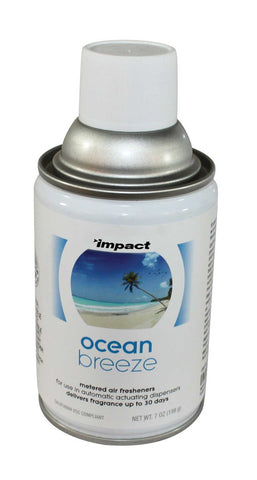Impact Products Ocean Breeze Metered Air Freshener, 7 Ounce Aerosol -- 12 per case.