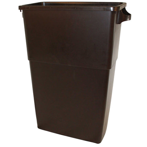 Impact Products Brown Thin Bin Container, 23 Gallon -- 4 per case.