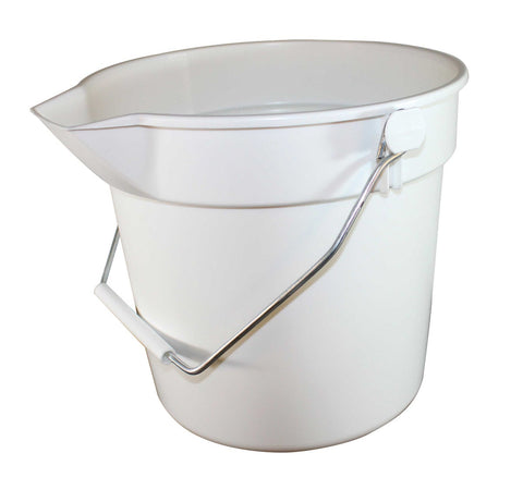 Impact Products White Deluxe Heavy Duty Bucket, 10 Quart -- 12 per case.