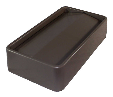 Impact Products Brown Swingtop Lid Only, 20 1/4 inch Length x 11 3/16 inch Width x 4 1/2 inch Height -- 4 per case.